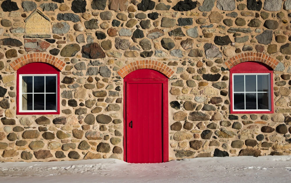 brick house front door color