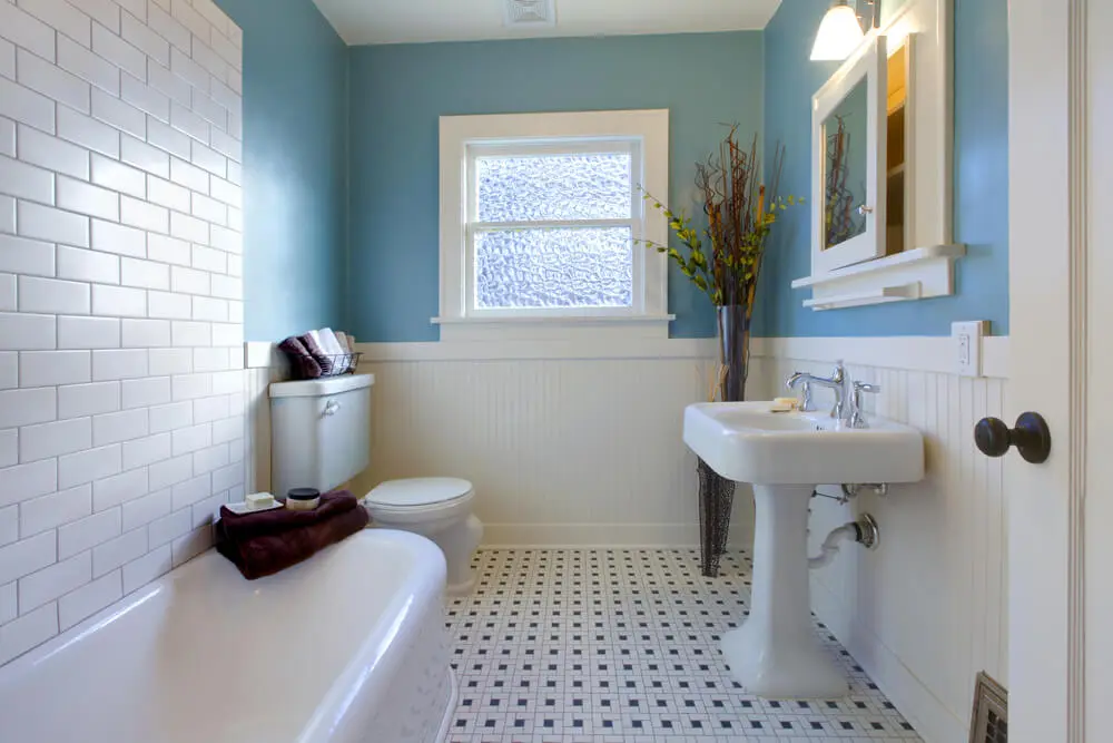 Best Color to Paint a Black and White Tile Bathroom