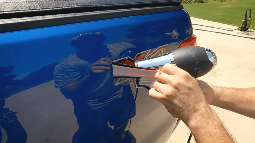 Peel off the decal